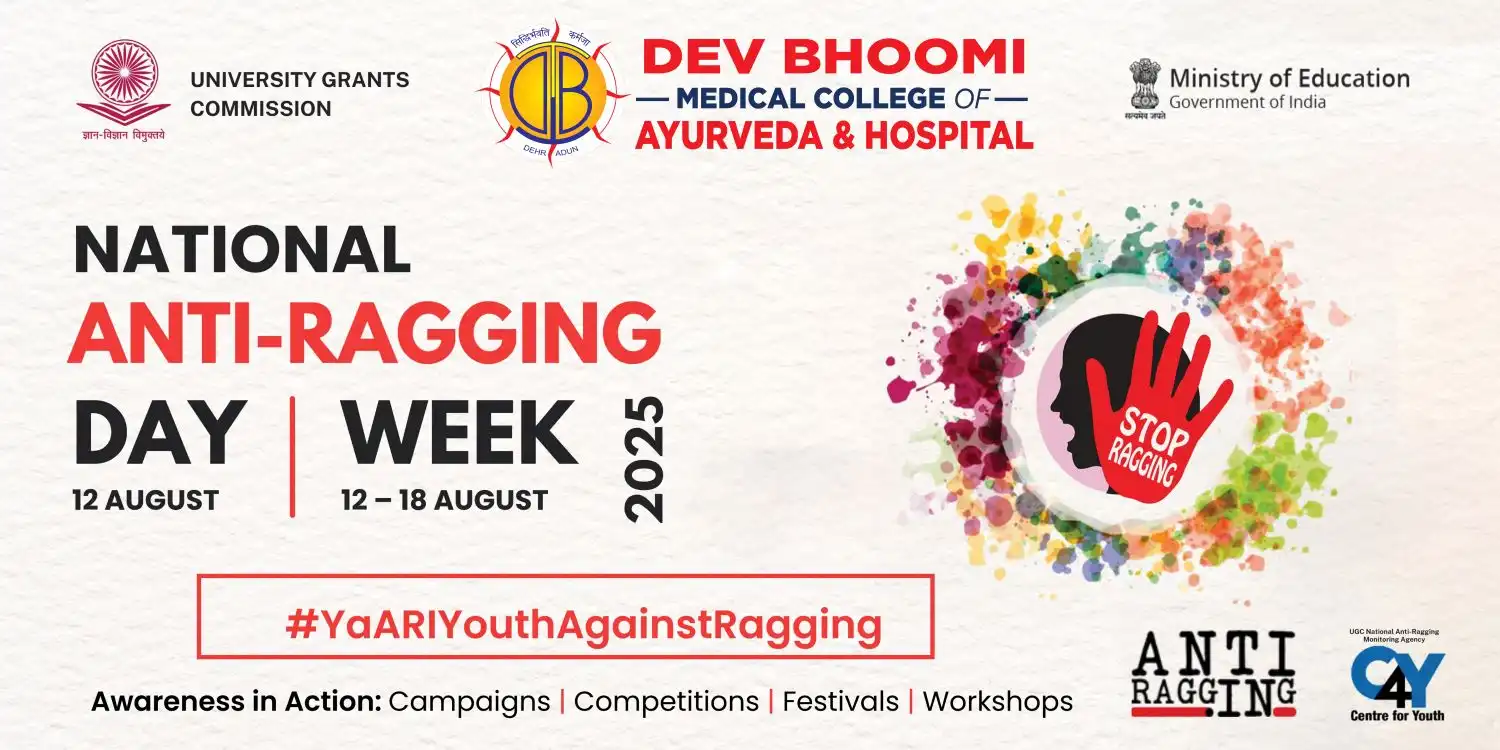 National Anti-Ragging Week 12th – 18th August 2025