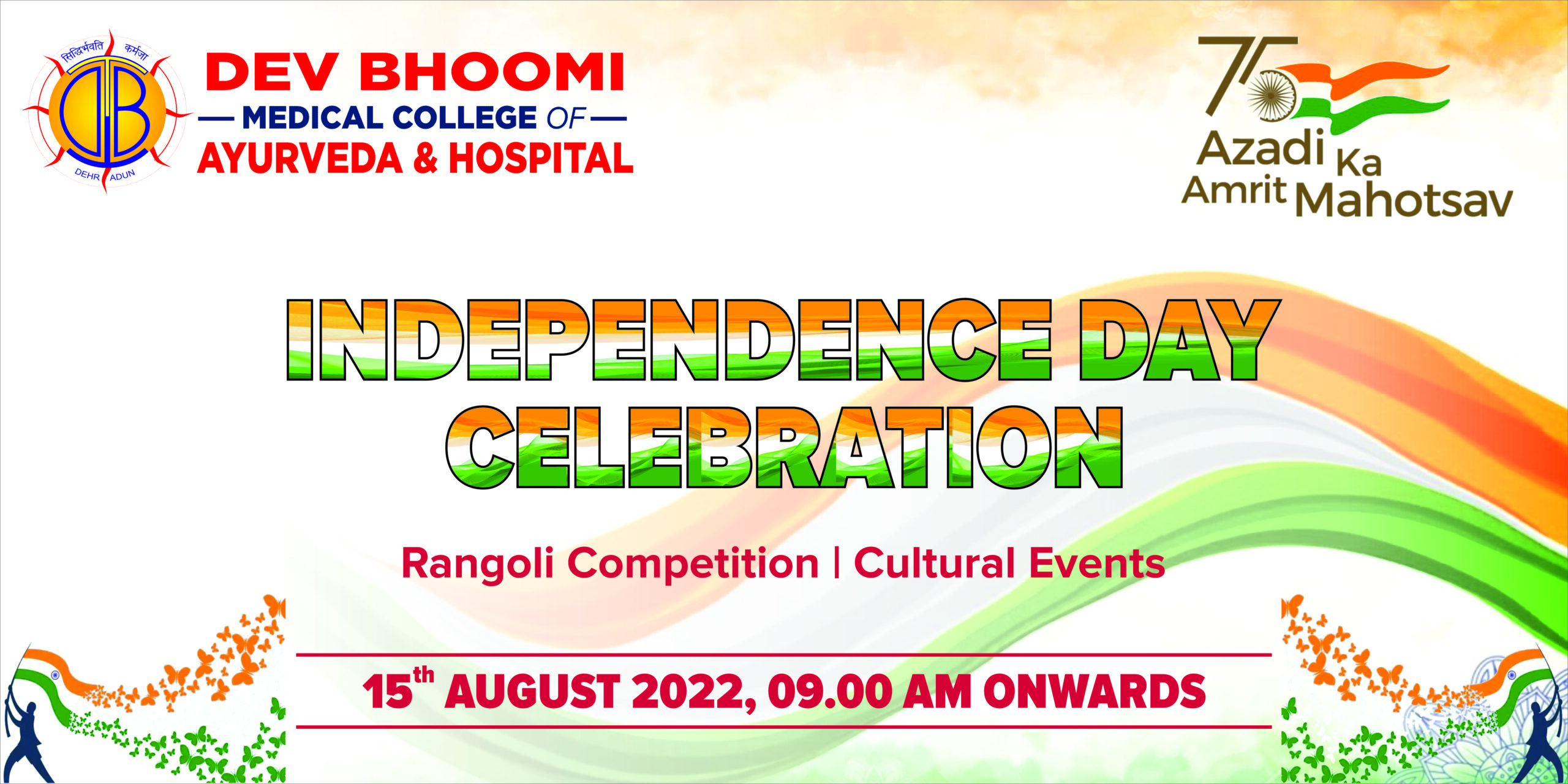 8×4 Banner for Ayurveda Independence Day-min